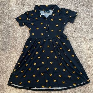 Disney Brand x Cakeworthy Jack-o-Lantern Mickey Mouse dress. Size Large. EUC.